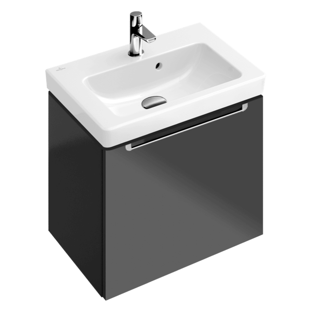 Over countertop wash-basin with three taphole